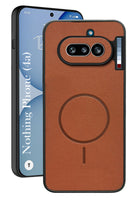 For Nothing Phone 4A 5G Back Cover Case PU Leather (Texture Grip Design | Professional Minimalist | Camera Protection | Soft and Flexible)