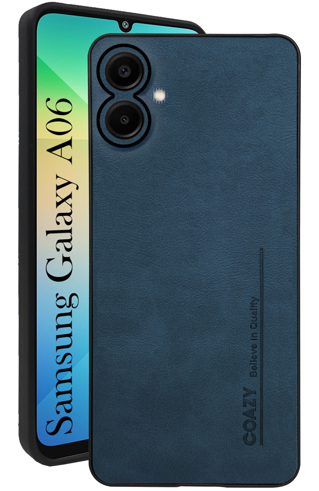 For Samsung Galaxy A06 Back Cover Case (Professional Vegan Leather | Camera Protection | Slim & Soft)