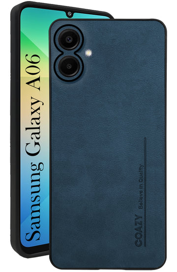 For Samsung Galaxy A06 Back Cover Case (Professional Vegan Leather | Camera Protection | Slim & Soft)