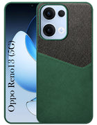 For Oppo Reno13 | Oppo Reno 13 Back Cover Case (Dual PU Leather Stitch | Professional Minimalist | Soft and Flexible)