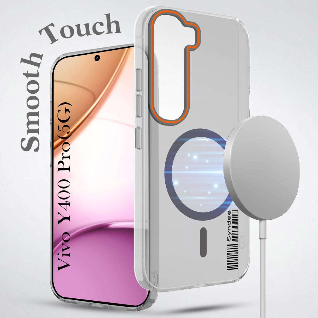 For Vivo Y400 Pro Back Cover Case (Soft Touch | Camera Bump Protection | MagSafe Compatible | Matte Finish)