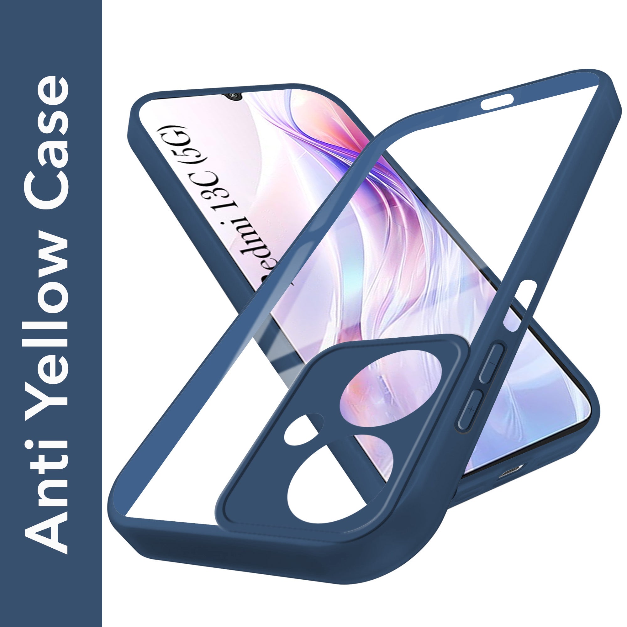 For Redmi 13C 5G Back Cover Case Ultra-Hybrid (Lifetime Anti Yellow | Anti Scratch | Crystal Clear Shockproof)