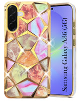 For Samsung Galaxy A36 5G Back Cover Case ( Dual Design Glitter Sparkle and Detachable Diamond Print Case | Soft and Flexible)