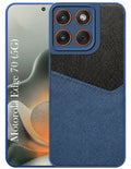 For Motorola Moto Edge 70 Back Cover Case (Dual PU Leather Stitch | Professional Minimalist | Soft and Flexible)