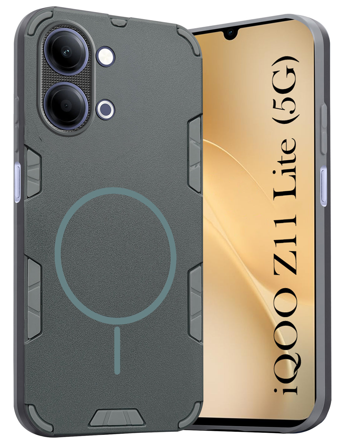 For Vivo iQOO Z11 Lite Back Cover Case (Slim Hybrid Armor | Shockproof Camera Protection | Rugged Dual Layer)