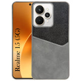 For Realme 15 Back Cover Case (Dual PU Leather Stitch | Professional Minimalist | Soft and Flexible)