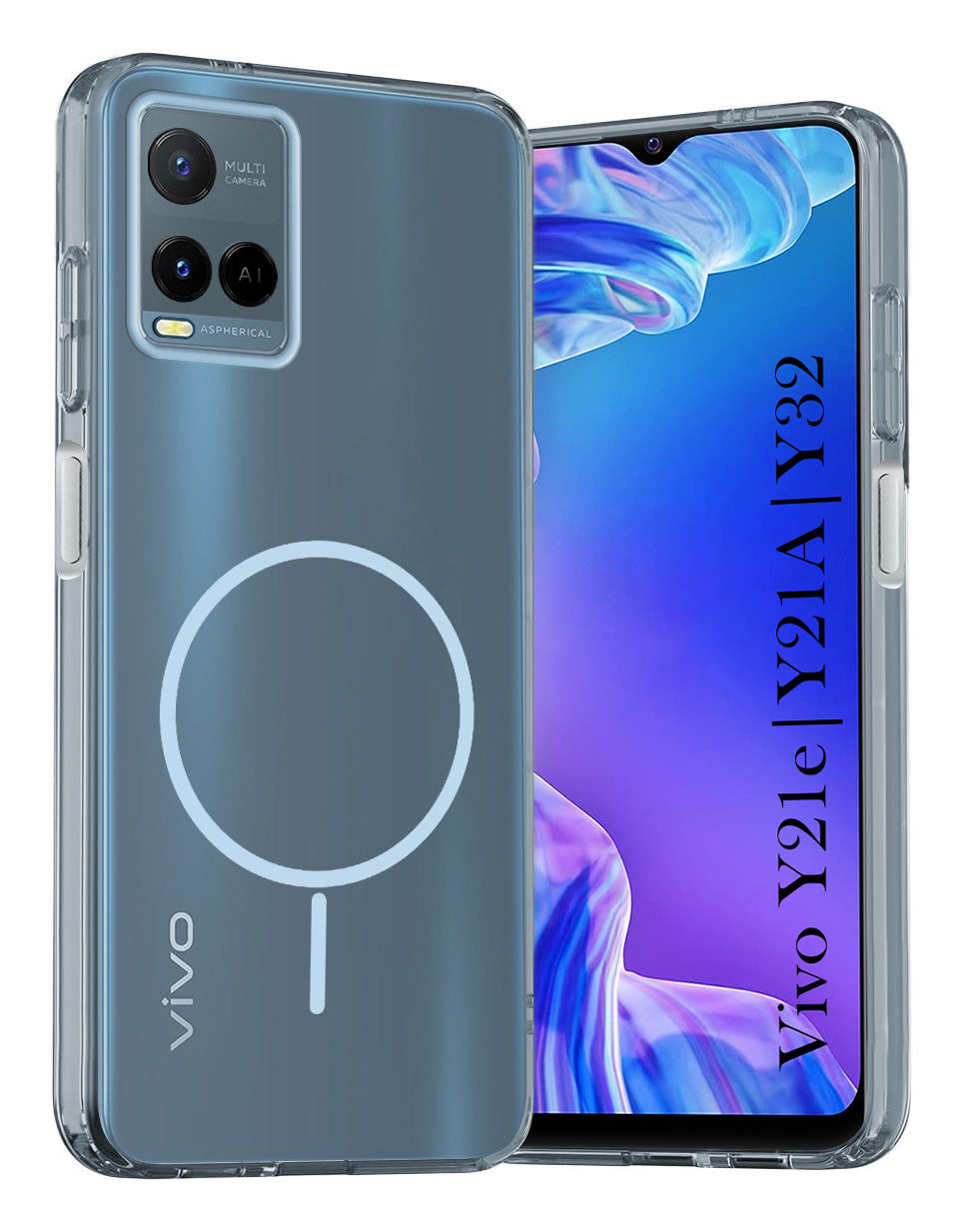 For Vivo Y21e | Vivo Y21A | Vivo Y32 Back Cover Case Silicone (Slim Paper Thin | Camera Protection Bump | Minimalist Professional | Soft Flexible)