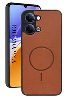 For Vivo Y05 4G Back Cover Case PU Leather (Texture Grip Design | Professional Minimalist | Camera Protection | Soft and Flexible)