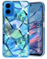 For Motorola Moto G45 Back Cover Case ( Dual Design Glitter Sparkle and Detachable Diamond Print Case | Soft and Flexible)