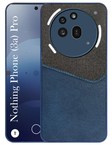 For Nothing Phone 3A Pro 5G Back Cover Case  (Dual PU Leather Stitch | Professional Minimalist | Soft and Flexible)