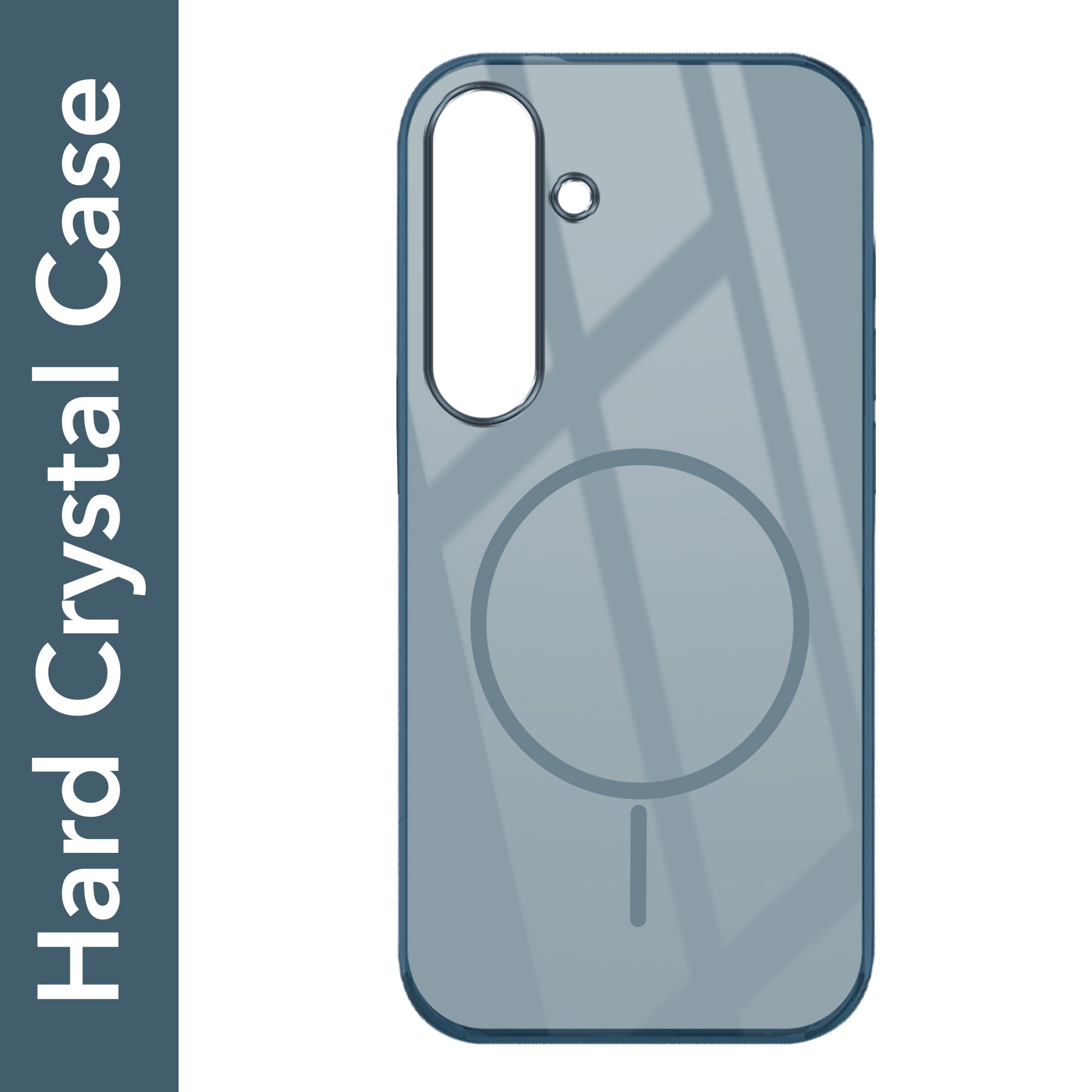 For Samsung Galaxy S24 Plus Back Cover Case Crystal Anti Yellow (MagSafe Wireless Charging Support |Camera Protection Bump)