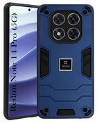 For Redmi Note 14 Pro Back Cover Case (Lightweight Hybrid Shockproof Polycarbonate)