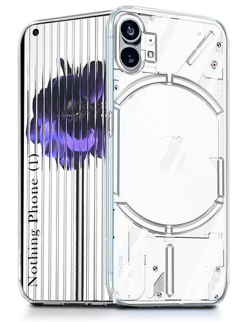 For Nothing Phone 1 Back Cover ( Silicone Clear Shockproof Case with Camera Protection | Soft and Flexible | Transparent)