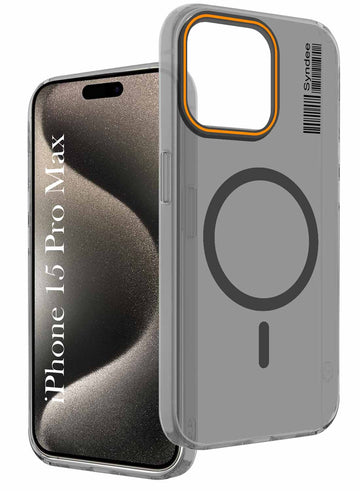 For Apple iPhone 15 Pro Max Back Cover Case  (Soft Touch | Camera Bump Protection | MagSafe Compatible | Matte Finish)