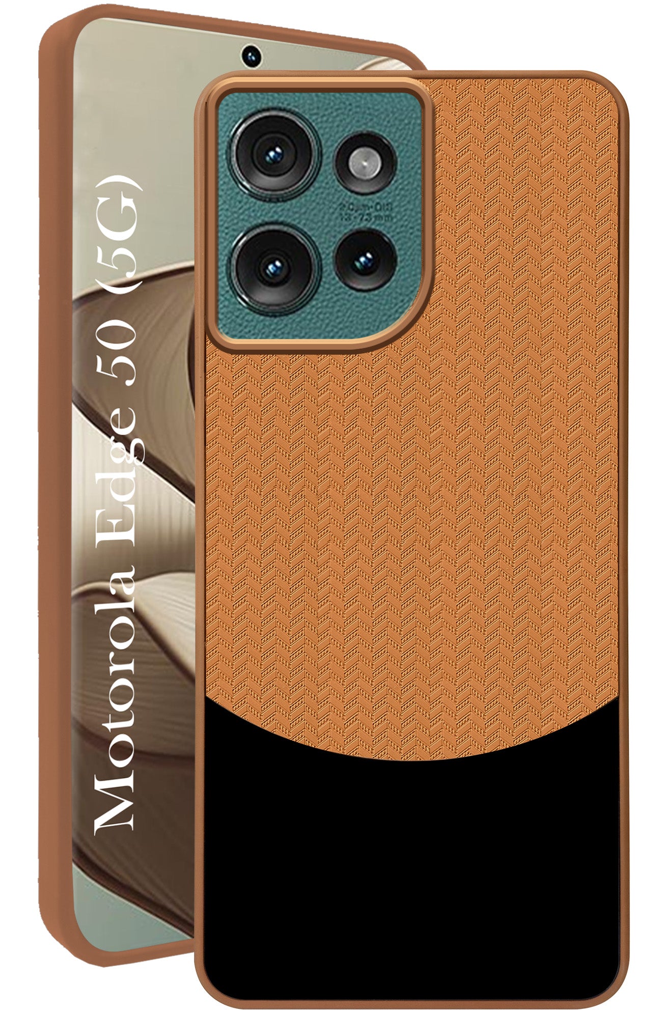 For Motorola Moto Edge 50 5G Silicone Finish Back Cover Case  (Premium Minimalist Professional Feel | Camera Protection Bump)