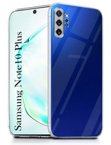 For Samsung Galaxy Note 10 PLUS Back Cover ( Silicone Clear Shockproof Case with Camera Protection | Soft and Flexible | Transparent)