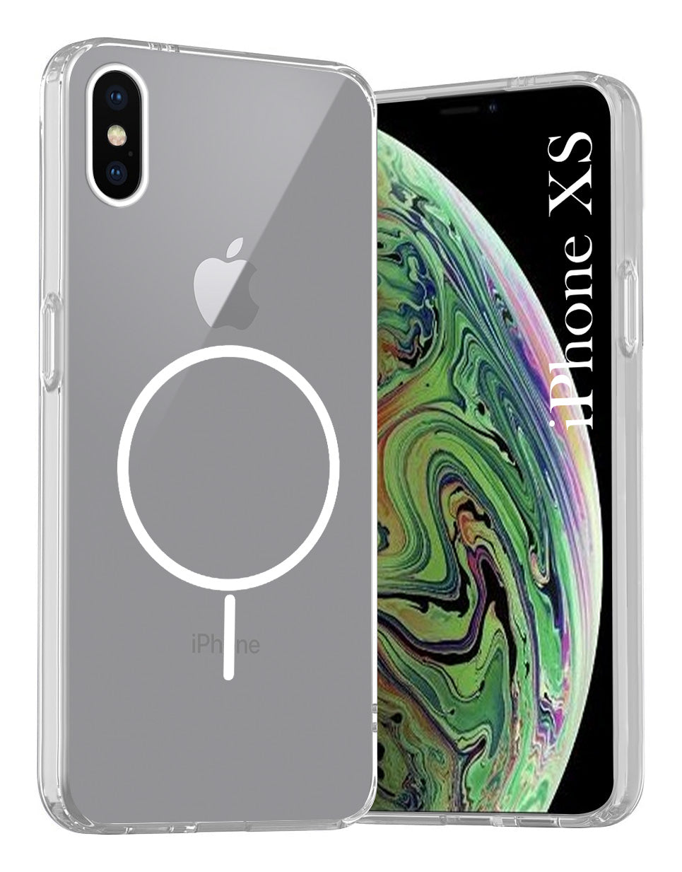 For Apple iPhone Xs Back Cover Case Silicone (Slim Paper Thin | Camera Protection Bump | Minimalist Professional | Soft Flexible)