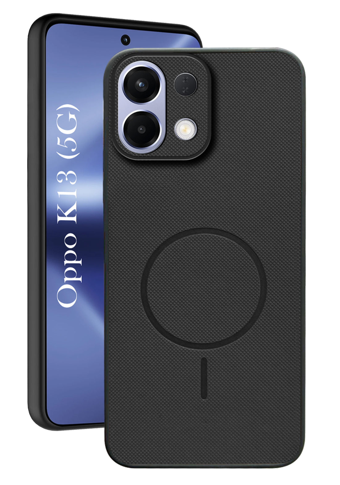 For Oppo K13 Back Cover Case PU Leather (Texture Grip Design | Professional Minimalist | Camera Protection | Soft and Flexible)