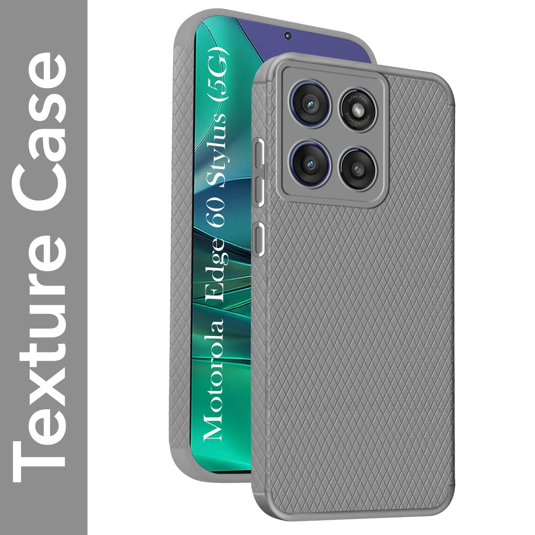 For Motorola Moto Edge 60 Stylus Back Cover Case (Liquid Silicone | Side Grip | Camera Protection)