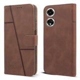 For Oppo A59 5G Flip Cover Case (Stitched Leather with Magnetic Closure)