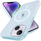 For Apple iPhone 14 Plus Back Cover Case (Frosted Matte Feel | MagSafe Compatible Wireless Charging | Polycarbonate Material)