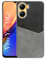 For Vivo Y56 5G Back Cover Case (Dual PU Leather Stitch | Professional Minimalist | Soft and Flexible)