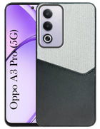 For Oppo A3 Pro 5G Back Cover Case (Dual PU Leather Stitch | Professional Minimalist | Soft and Flexible)