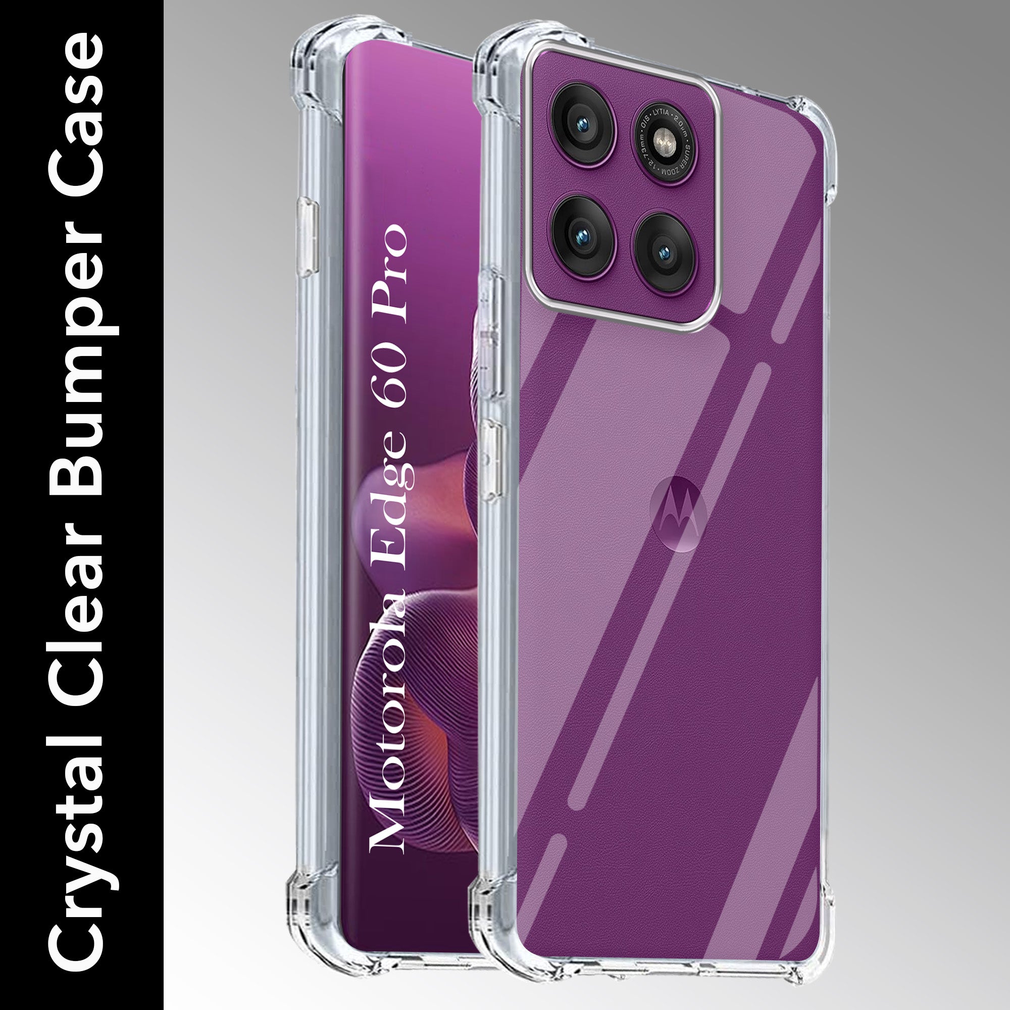 Motorola Moto Edge 60 Pro Back Cover for (Drop & Camera Protection | Hard Polycarbonate)