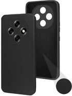 For Oppo F31 Pro Back Cover Case (Matte Finish Silicone with Inside Fiber Cloth)