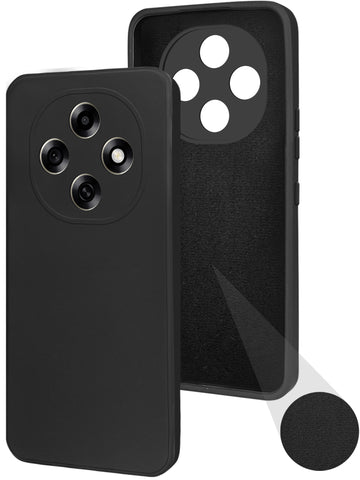 For Oppo F31 Pro Back Cover Case (Matte Finish Silicone with Inside Fiber Cloth)