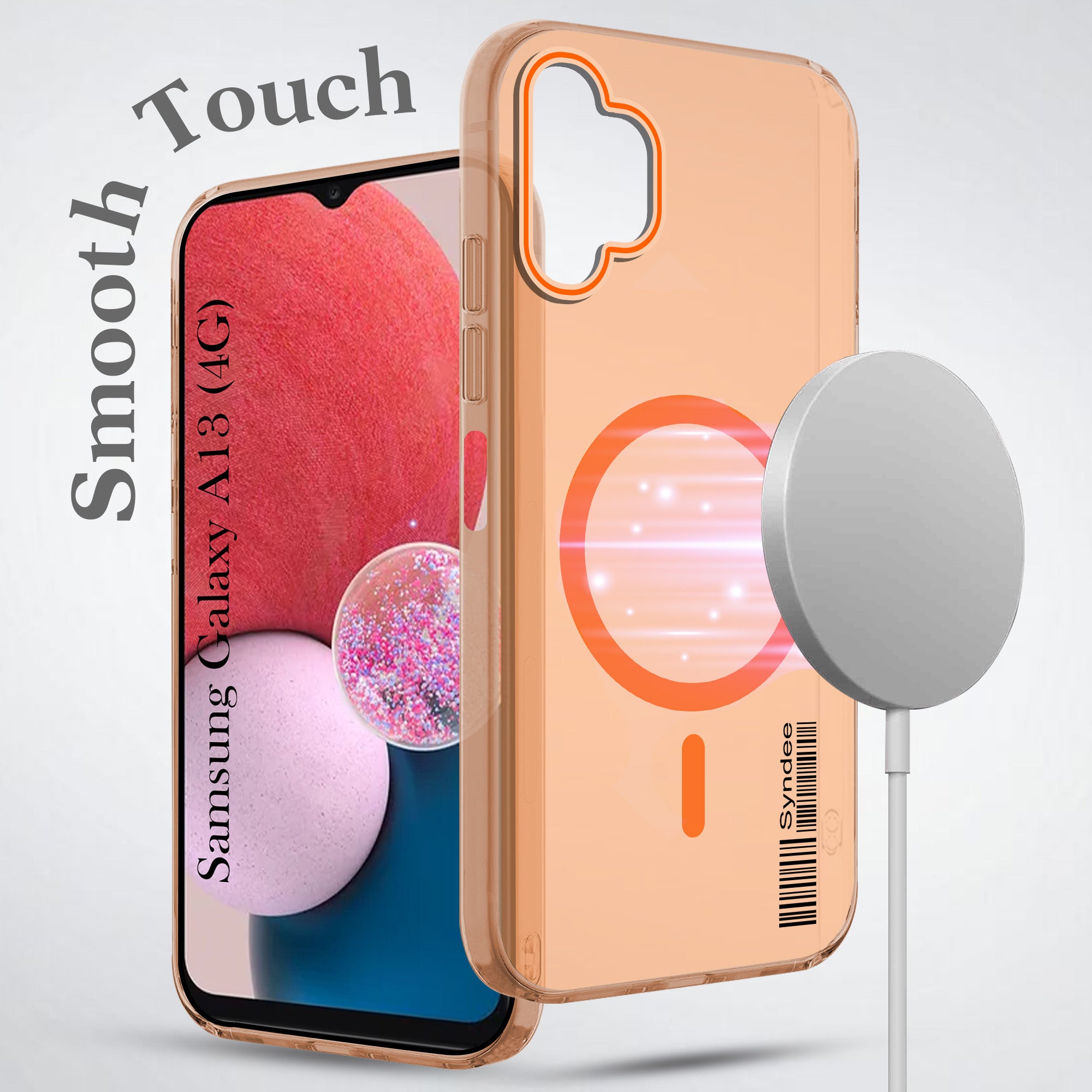 For Samsung Galaxy A13 4G Back Cover Case (Soft Touch | Camera Bump Protection | MagSafe Compatible | Matte Finish)