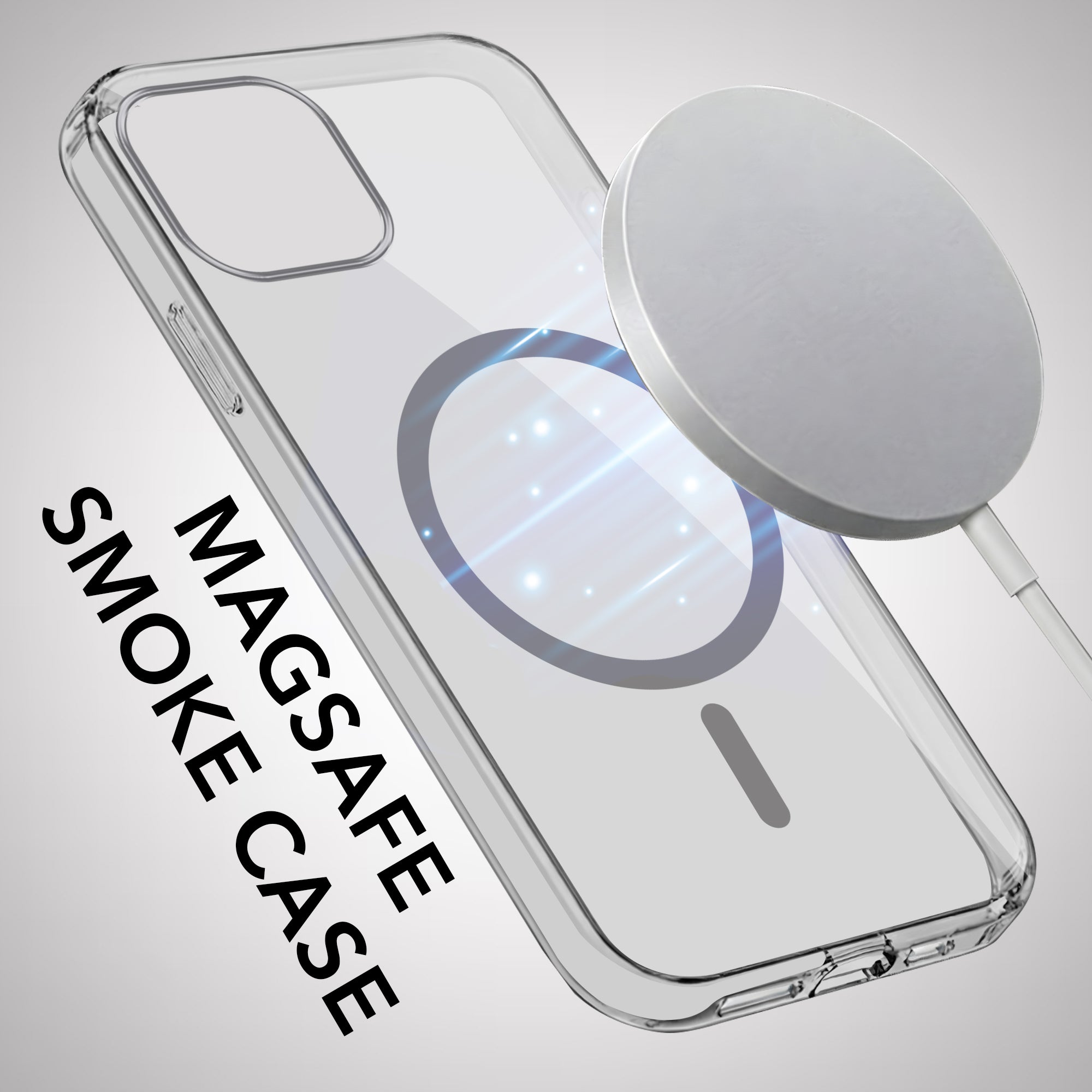 For Apple iPhone 15 Plus Back Case Cover Lifetime Anti-Yellow MagSafe Compatible Clear (Sleek Hard Crystal | Camera Protection and Shockproof)