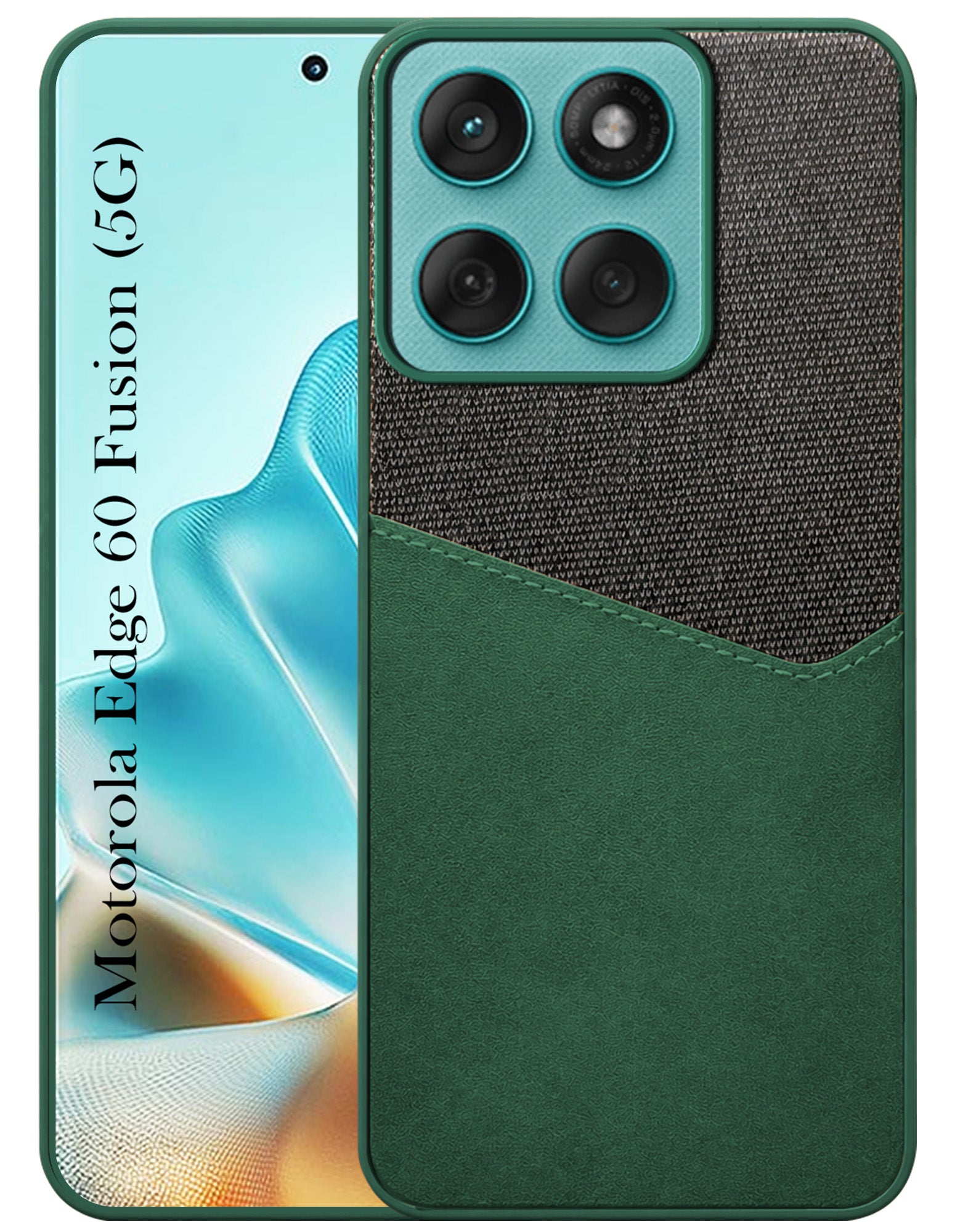 For Motorola Moto Edge 60 Fusion Back Cover Case (Dual PU Leather Stitch | Professional Minimalist | Soft and Flexible)