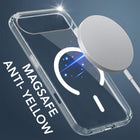 For Apple iPhone 17 Air Back Cover Case Lifetime Anti-Yellow MagSafe Compatible Clear (Sleek Hard Crystal | Camera Protection and Shockproof)