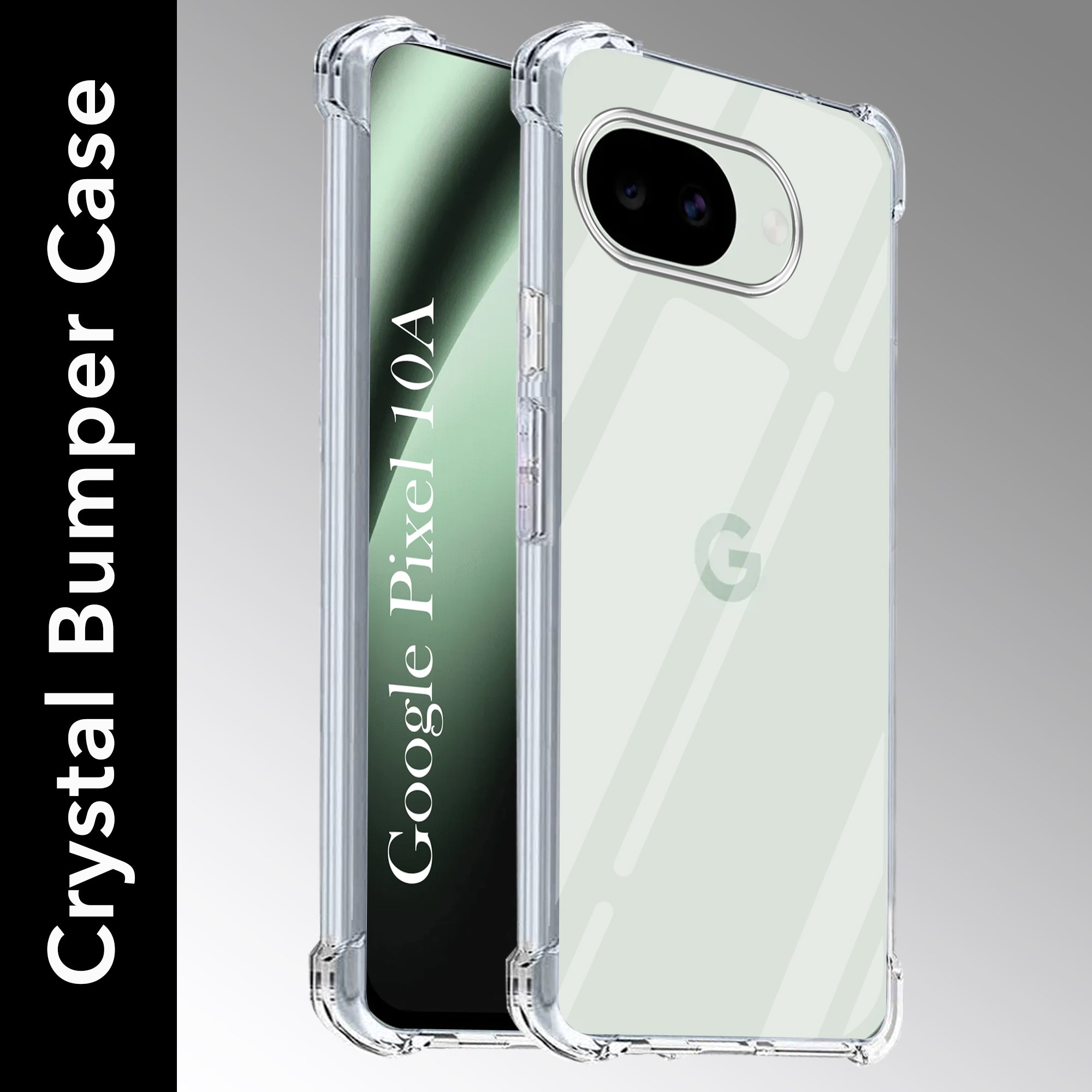 For Google Pixel 10a Back Cover Shockproof Crystal-Clear (Drop & Camera Protection | Hard Polycarbonate)