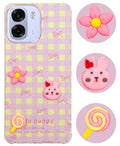 For Oppo K14x 5G Back Cover Case (3D Cute Cartoons | Hard Back Side Soft | Matte Premium Finish | HD Printing)