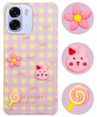 For Oppo K14x 5G Back Cover Case (3D Cute Cartoons | Hard Back Side Soft | Matte Premium Finish | HD Printing)