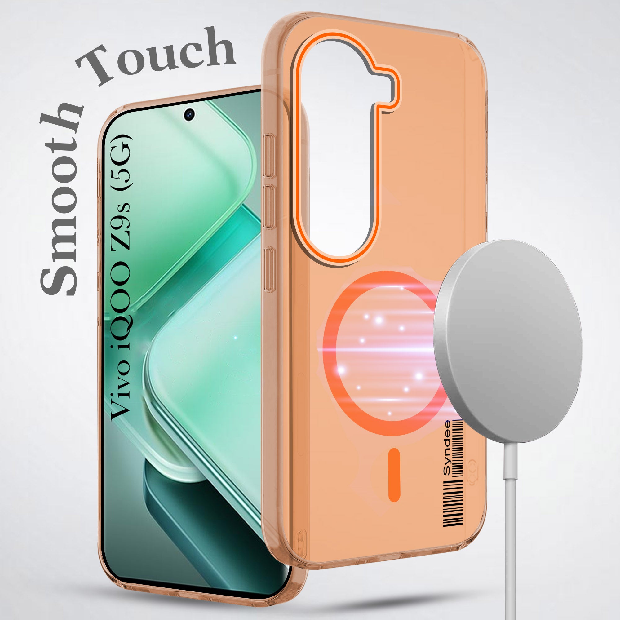 For Vivo iQOO Z9s Back Cover Case (Soft Touch | Camera Bump Protection | MagSafe Compatible | Matte Finish)