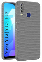 For Vivo Y12 | Y15 | Y17 Back Cover Case (Liquid Silicone | Side Grip | Camera Protection)