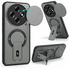 For Oppo F31 Pro Back Case Cover Metallic (Hybrid Armor Kickstand | Sliding Shutter Camera Protection | MagSafe Compatible)