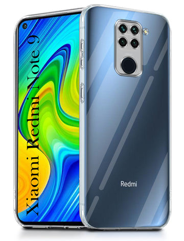 For Xiaomi Mi Redmi Note 9 Back Cover ( Silicone Clear Shockproof Case with Camera Protection | Soft and Flexible | Transparent)