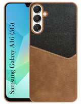For Samsung Galaxy A16 5G Back Cover Case (Dual PU Leather Stitch | Professional Minimalist | Soft and Flexible)