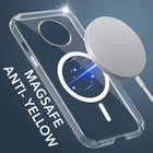 For OnePlus 7T Back Cover Case Lifetime Anti-Yellow MagSafe Compatible Clear (Sleek Hard Crystal | Shockproof and Camera Protection)