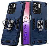 For Oppo A5X Back Cover Case (Shockproof Dual Layer Polycarbonate |Ring Holder Kickstand) (Shockproof Dual Layer Polycarbonate |Ring Holder Kickstand)