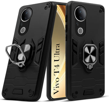 For Vivo T4 Ultra Back Cover Case (Shockproof Polycarbonate Dual Layer Hybrid Armor)