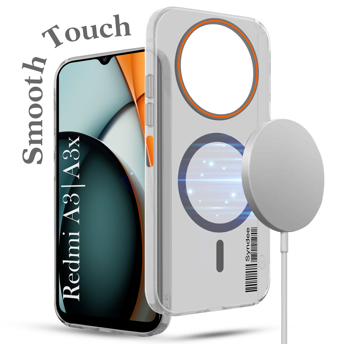 For Redmi A3 2024 | Redmi A3x Back Cover Case (Soft Touch | Camera Bump Protection | MagSafe Compatible | Matte Finish)