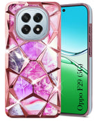 For Oppo F29 Back Cover Case ( Dual Design Glitter Sparkle and Detachable Diamond Print Case | Soft and Flexible)