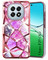 For Oppo F29 Back Cover Case ( Dual Design Glitter Sparkle and Detachable Diamond Print Case | Soft and Flexible)