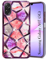 For Samsung Galaxy A07 5G Back Cover Case (Dual Design Glitter Sparkle and Detachable Diamond Print Case | Soft and Flexible)
