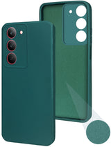 For Realme 14X Back Cover Case ( Matte Finish Silicone with Inside Fiber cloth)